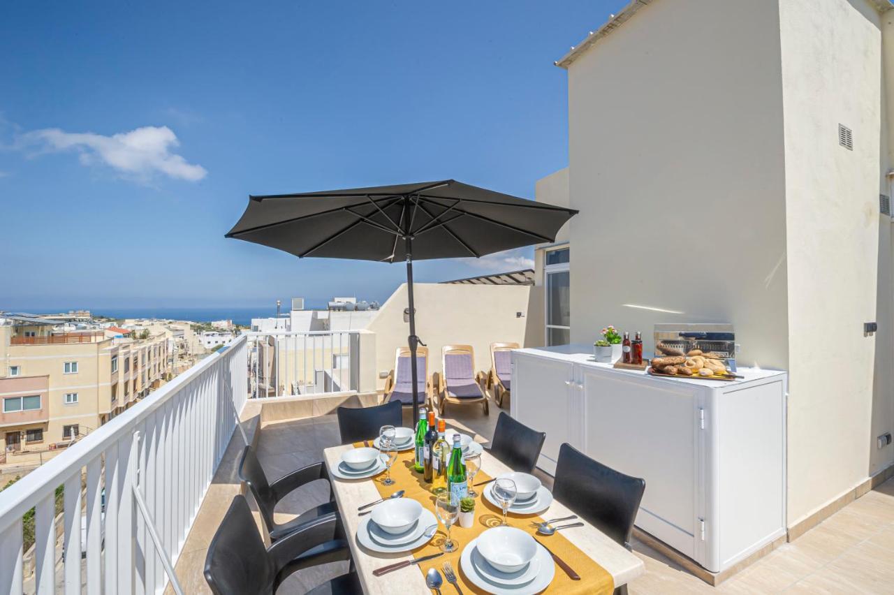 Summer Breeze Penthouse With Private Hot Tub & Terrace With Panoramic Views, By Getawaysmalta Мелліха Екстер'єр фото