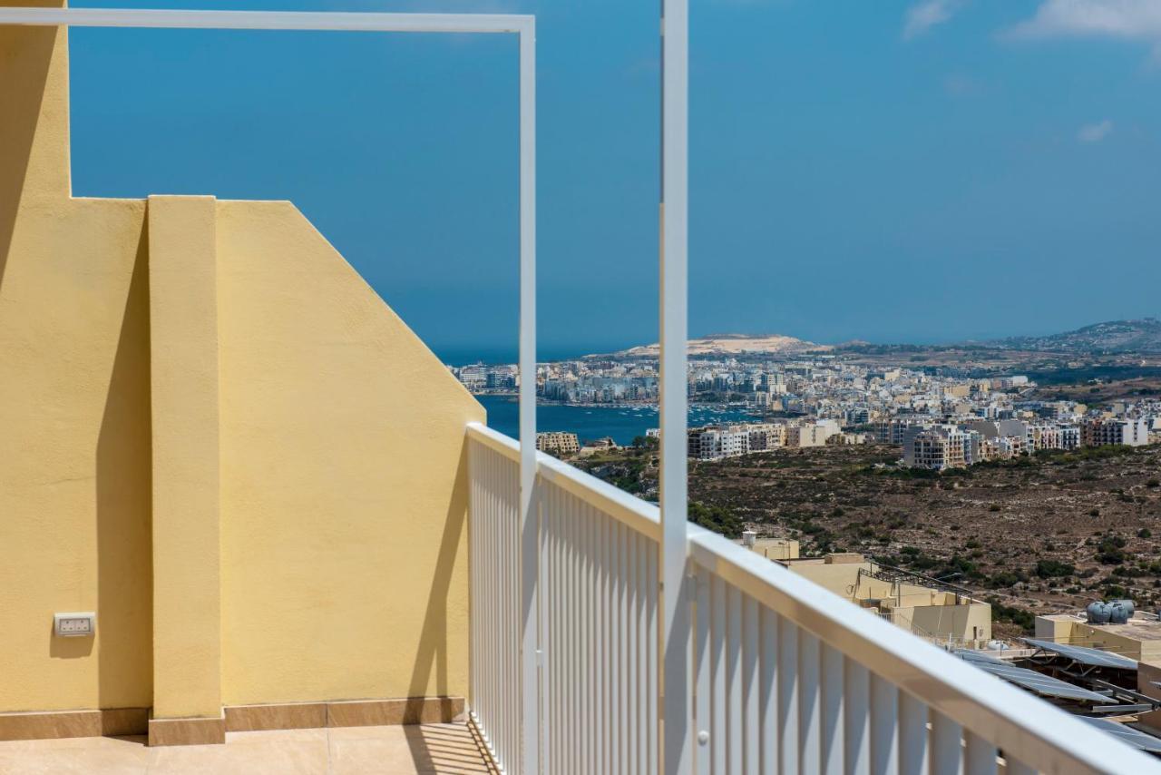 Summer Breeze Penthouse With Private Hot Tub & Terrace With Panoramic Views, By Getawaysmalta Мелліха Екстер'єр фото